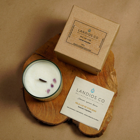 Luz de Vitalidad - Lavanda & Eucalipto - Cera 100% Soya Natural