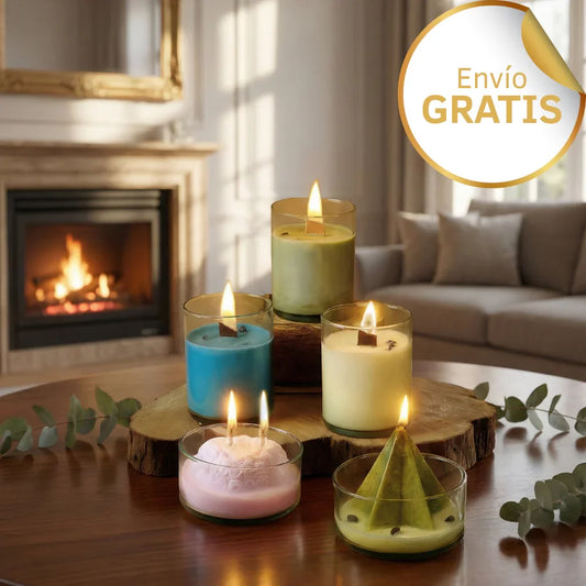 Kit 5 Velas ~ Ritual de Plenitud Total