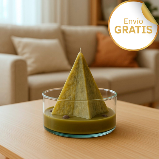 Fuego de Abundancia - Canela y Naranja - Cera de Palma 100% Natural