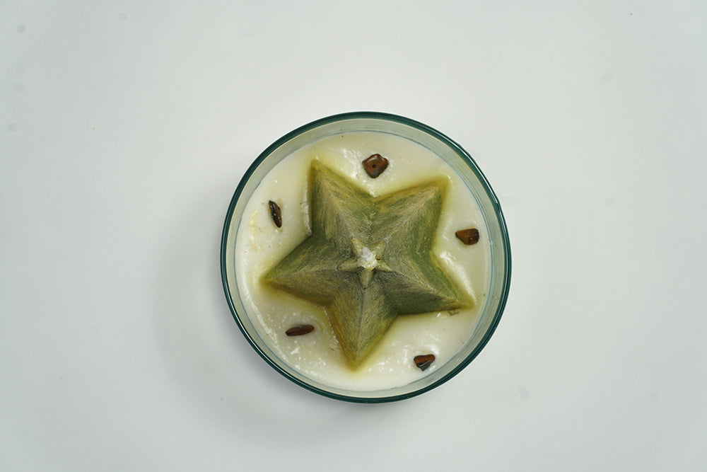 Vela Fuego de Abundancia – Prosperidad y Éxito, Cera de Palma 100%