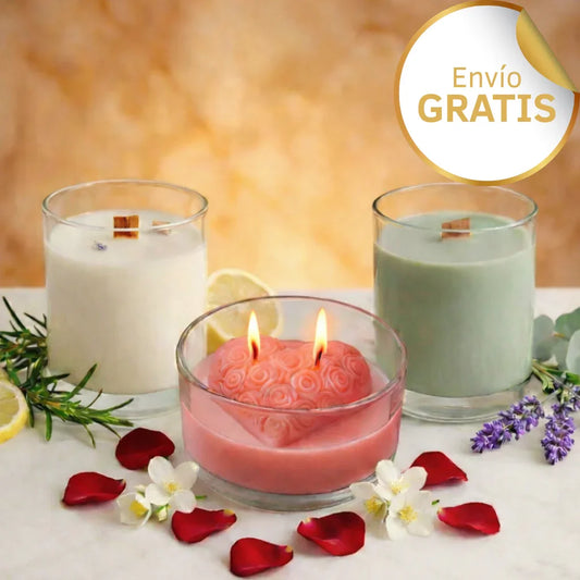 Kit Santuario de Calma (3 Velas)