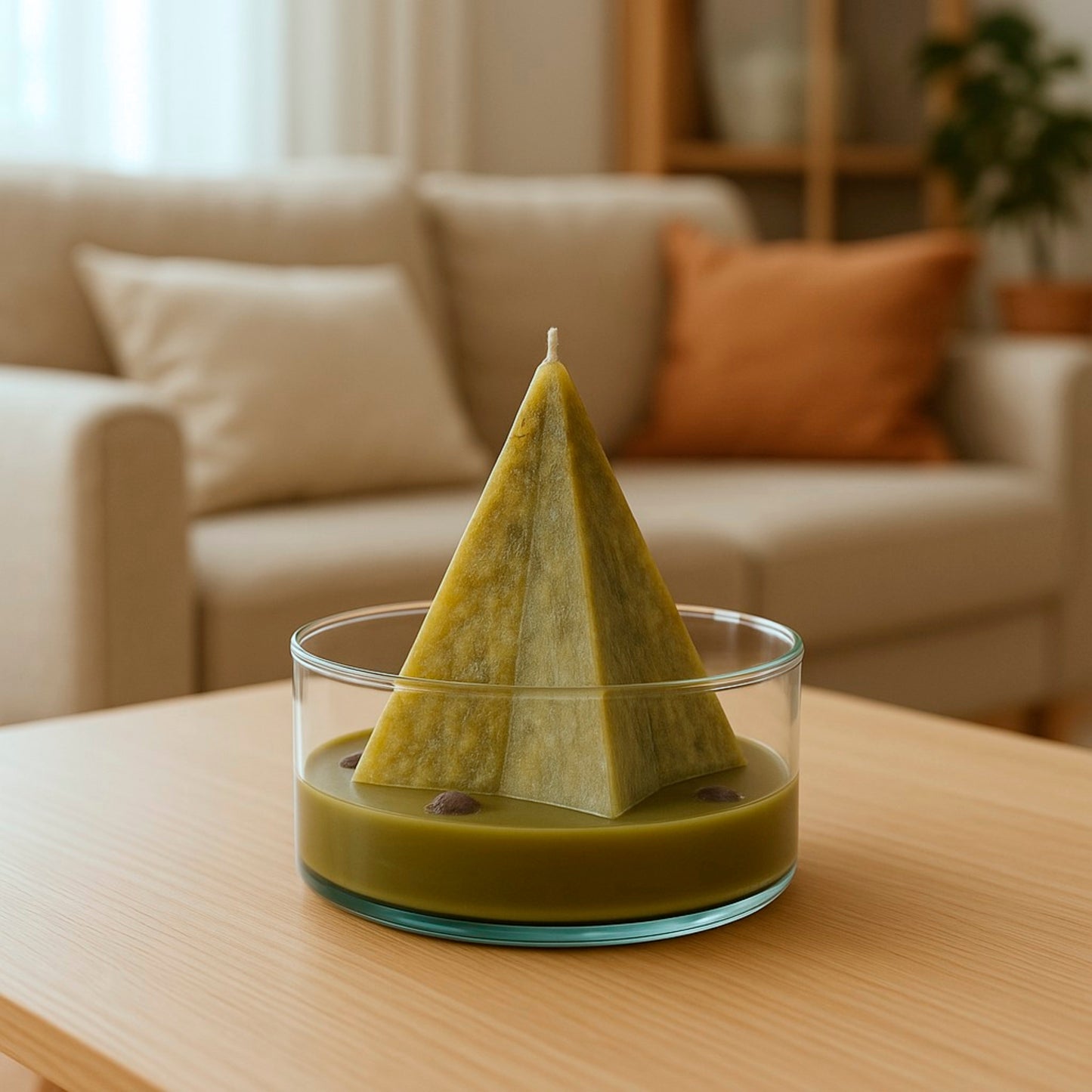 Vela Fuego de Abundancia – Prosperidad y Éxito, Cera de Palma 100%